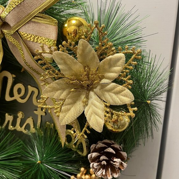 LED Light Wreath - Eco-Friendly PVC Wreath | Holiday/Event/Daily Decoration - Picture 4 of 6